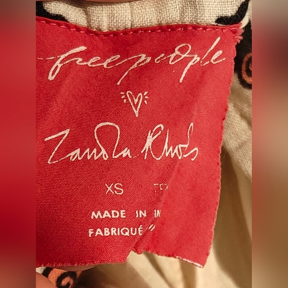 Free People 🤍 Zandra Rhodes Collab Jumpsuit XS (S/M) - Picture 5 of 16